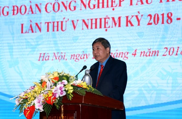 Phó Chủ tịch thường trực Tổng LĐLĐ Việt Nam Trần Thanh Hải phát biểu chỉ đạo.