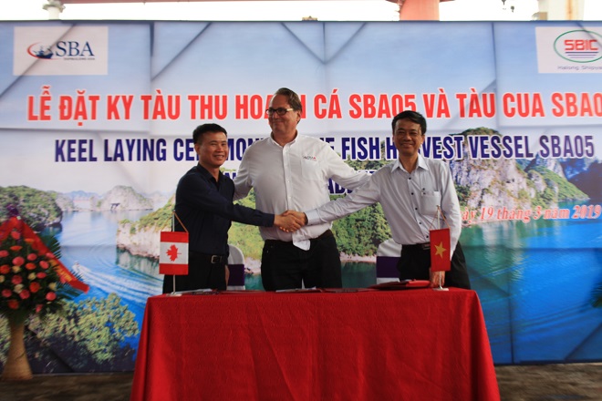 Representatives of the parties signed the minutes of ordering the fish harvesting vessel - SBA05